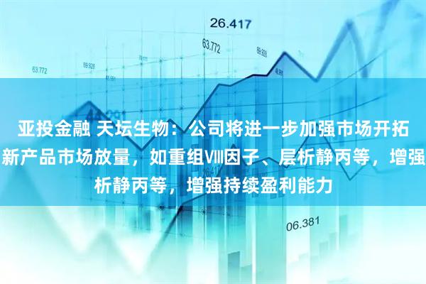 亚投金融 天坛生物：公司将进一步加强市场开拓与推广，推动新产品市场放量，如重组Ⅷ因子、层析静丙等，增强持续盈利能力